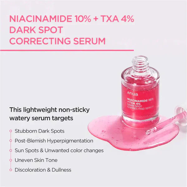 Anua Niacinamide 10% + TXA 4% Dark Spot Correcting Serum- 30ml